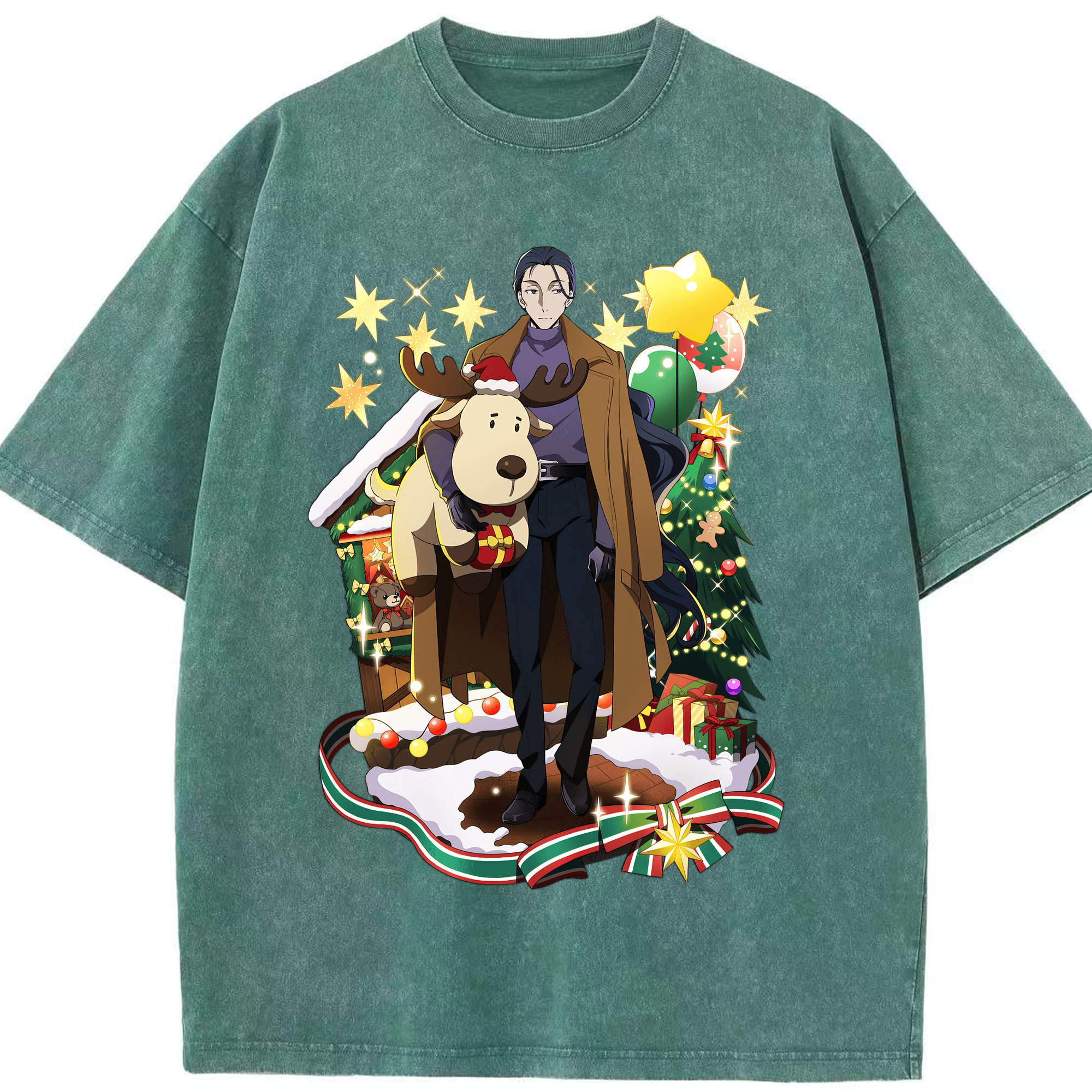 （画像用） 文豪ストレイドッグス Bungo Stray Dogs 綿100% ヴィンテージ風 半袖Tシャツ（フロントプリント）